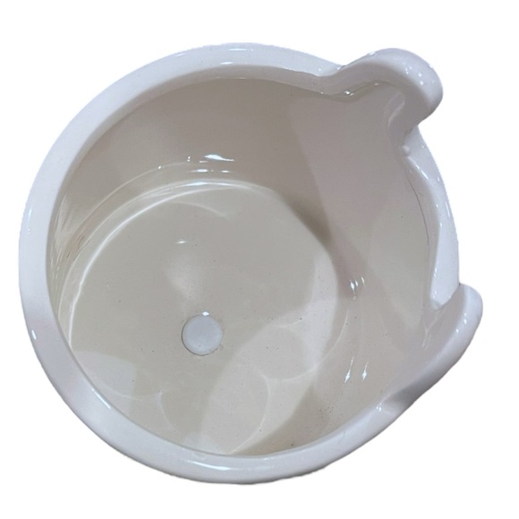 Adorable Porcelain Black & White Puppy Herb/Succulent planter By HORIZON GROUP - Picture 7 of 8